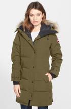 Women's Canada Goose Shelburne Genuine Coyote Fur Trim Down Parka - Purple