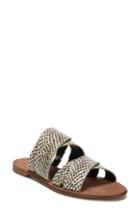 Women's Diane Von Furstenberg Blake Snakeskin Slide Sandal .5 M - Beige
