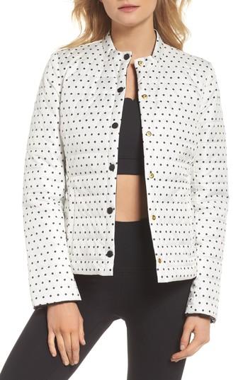 Women's Kate Spade New York Reversible Quilted Jacket - Ivory