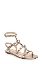 Women's Valentino Garavani 'rockstud' Gladiator Sandal Us / 35eu - Metallic