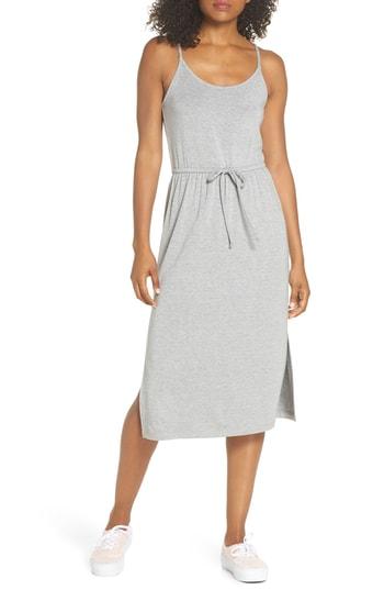 Women's Bb Dakota Everyday's Like Sunday Knit Midi Dress - Grey