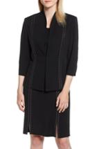 Women's Ming Wang Stud Detail Knit Jacket - Black