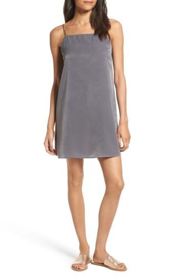 Women's Lush Square Neck Slipdress - Grey