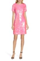 Women's Milly Paillette T-shirt Dress - Pink