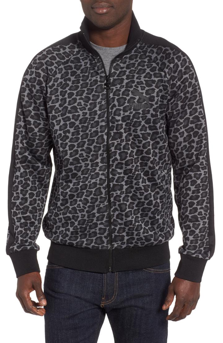Men's Puma Wild Pack T7 Aop Zip Track Jacket - Grey