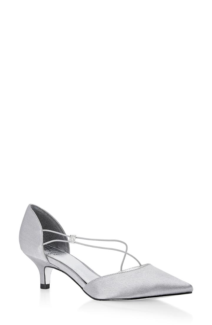 Women's Adrianna Papell Lacy Asymmetrical D'orsay Pump M - Metallic