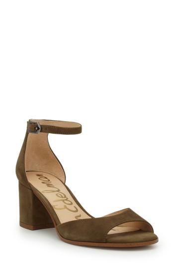 Women's Sam Edelman Susie D'orsay Ankle Strap Sandal .5 M - Green