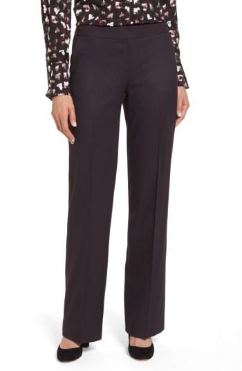 Women's Emerson Rose Straight Leg Suit Pants - Burgundy