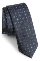 Men's The Tie Bar Gemstone Gala Silk Skinny Tie, Size - Blue