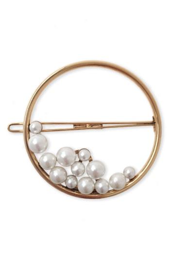 Lelet Ny Ocean Pearl Ring Barrette, Size - Metallic