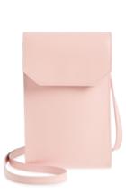 Women's Nordstrom Leather Phone Crossbody Bag - Pink