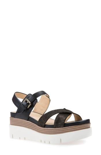 Women's Geox Radwa Platform Sandal .5us / 41eu - Black