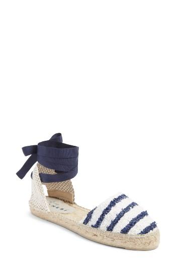 Women's Manebi Paris Lace-up Espadrille Sandal Eu - Blue