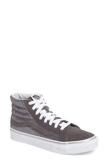 Women's Vans Sk8-hi Slim High Top Sneaker .5 M - Beige
