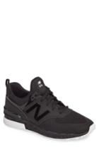 Men's New Balance 574 Reengineered Sneaker .5 D - Black