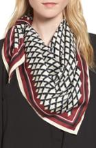 Women's Vince Camuto Logo Chevron Scarf, Size - Red