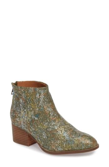 Women's Seychelles Floodplain Block Heel Bootie M - Metallic