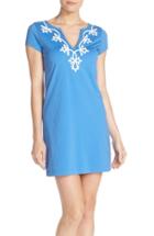Women's Lilly Pulitzer 'brewster' Contrast Trim T-shirt Dress