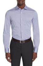 Men's Canali Slim Fit Stretch Dot Dress Shirt