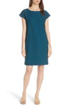 Women's Eileen Fisher Side Zip Layering Dress, Size - Blue/green