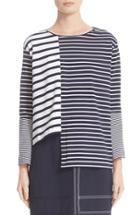 Women's Stella Mccartney Asymmetrical Breton Stripe Top