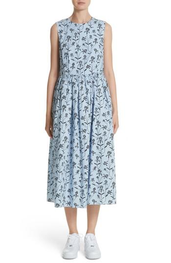 Women's Sofie D'hoore Floral Print Sleeveless Dress Us / 34 Fr - Blue