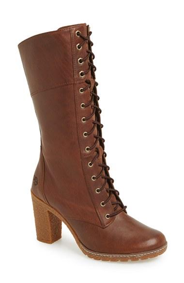 Women's Timberland 'glancy 10 Inch' Lace-up Boot .5 M - Brown