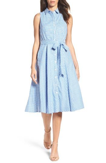 Women's Chetta B Midi Shirtdress - Blue