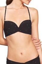 Women's Robin Piccone Jennie D-cup Twist Bikini Top - Black