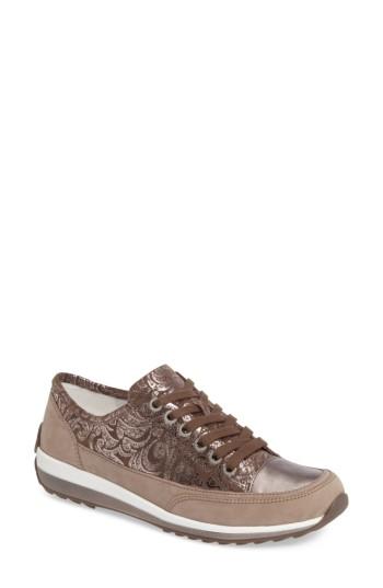 Women's Ara Hampton Sneaker .5 M - Beige
