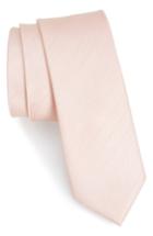 Men's The Tie Bar Herringbone Vow Silk Tie, Size - Pink