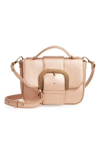 Malibu Skye Oversize Buckle Top Handle Bag - Black
