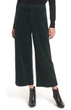 Women's Ag Etta High Waist Crop Wide Leg Corduroy Pants - Green