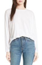 Women's Vince Relaxed Long Sleeve Tee - White