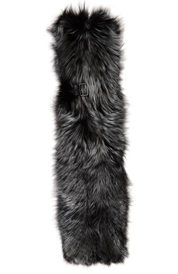 Women's Fendi Genuine Fox Fur Wrap, Size - Black