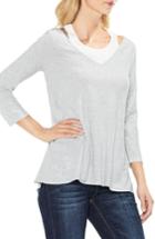 Women's Two By Vince Camuto Layered Top - Grey