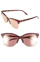 Women's Smith 'rebel' 57mm Cat Eye Sunglasses - Flecked Tortoise/ Rose Gold