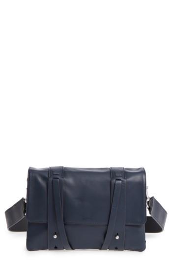 Allsaints Fin Lambskin Leather Messenger Bag -