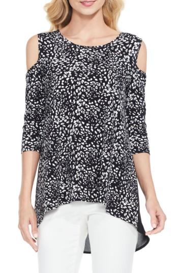 Women's Vince Camuto Animal Whispers Cold Shoulder Top