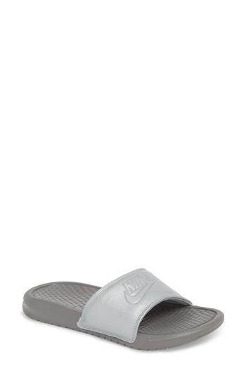 Women's Nike Benassi Jdi Sport Slide M - Metallic