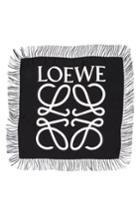 Women's Loewe Anagram Silk Scarf, Size - Black