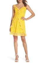 Women's Heartloom Jessa Ruffle Eyelet Fit & Flare Dress - Yellow
