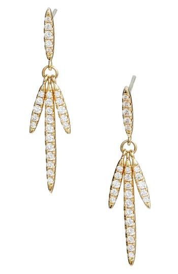 Women's Nordstrom Pave Fringe Linear Earrings