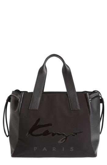 Kenzo Large Kanvas Signature Tote - Black