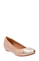 Women's Clarks 'alitay Susan' Cap Toe Flat .5 M - Beige