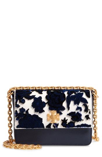 Tory Burch Mini Kira Leather & Fil Coupe Bag - Black