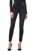 Women's Good American Good Waist Corded High Waist Skinny Jeans - Black