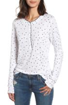 Women's Stateside Dot Linen Henley Shirt