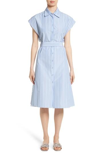 Women's Rosetta Getty Stripe Shirtdress - Blue