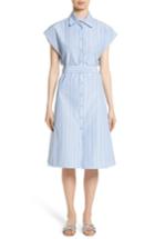 Women's Rosetta Getty Stripe Shirtdress - Blue